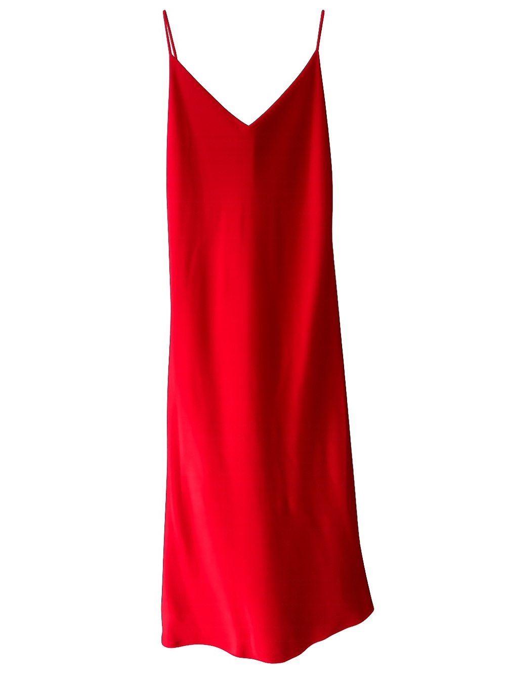 Calvin Klein Red Silk Slip Dress